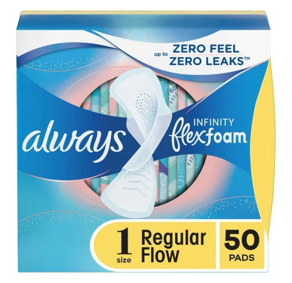 Always Infinity Flexfoam Pads Size 1 (50 ct)