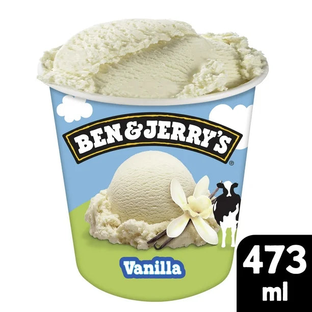 Ben & Jerry's Ice Cream, Vanilla (473mL)