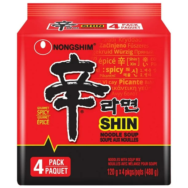 Nongshim, Shin Ramyun Noodle Soup Family Pack (4 x 120g)