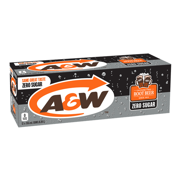 A&W, Diet Root Beer (12 x 355mL)