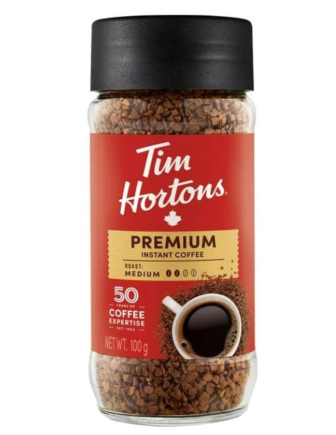 Tim Hortons Premium Instant Coffee Medium, 100g