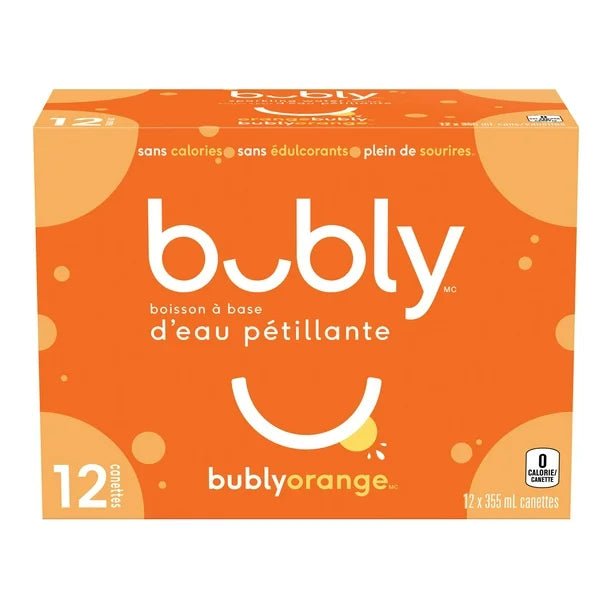 Bubly, Orange (12 x 355mL)