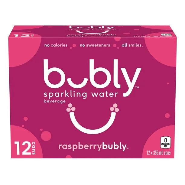 Bubly, Raspberry (12 x 355mL)