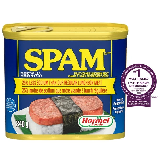 SPAM, Luncheon Meat Less Sodium (340g)