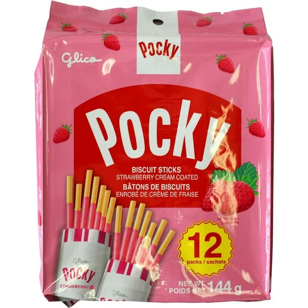 Glico, Strawberry Pocky (144g)