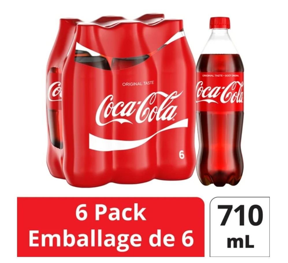 Coca-Cola Bottles, 710 mL, 6 Pack