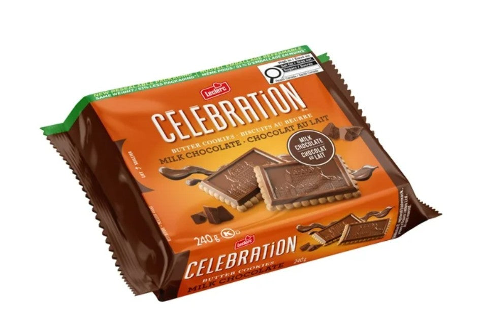 Celebration Milk Chocolate Top Butter Cookies, 240g each box