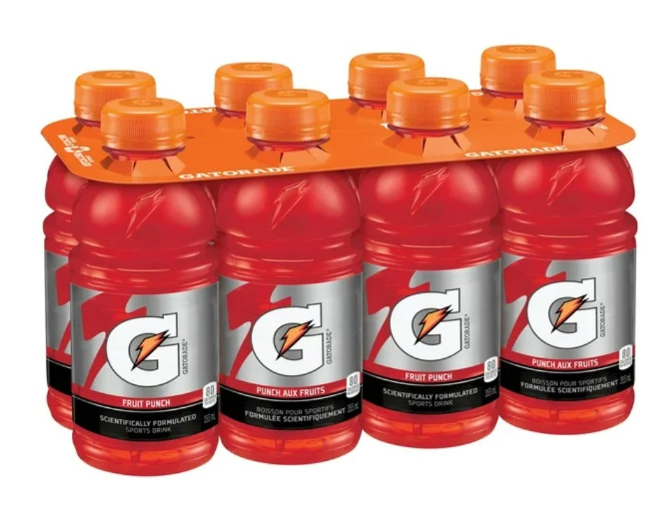 Gatorade Fruit Punch Sports Drink 8 x 355 mL