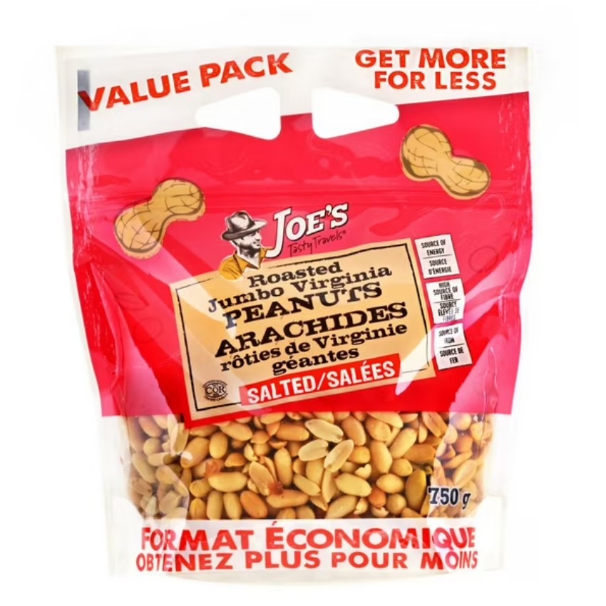 Roasted Jumbo Virginia Peanuts Salted, 750g