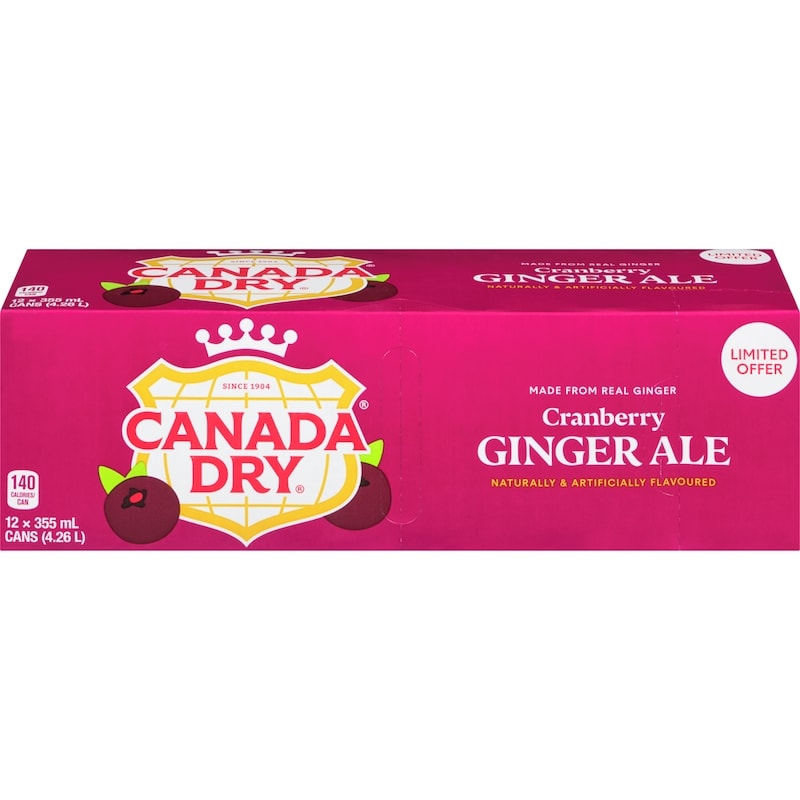 Canada Dry, Cranberry Ginger Ale (12 x 355mL)
