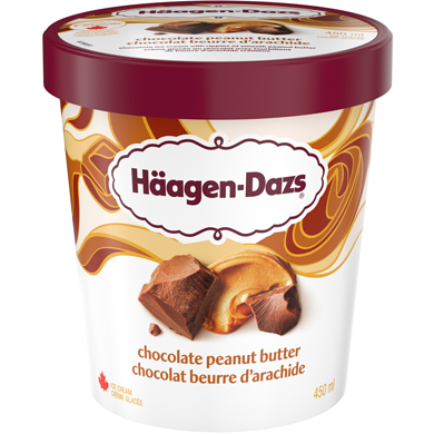 Haagen-Dazs, Chocolate Peanut Butter (450mL)