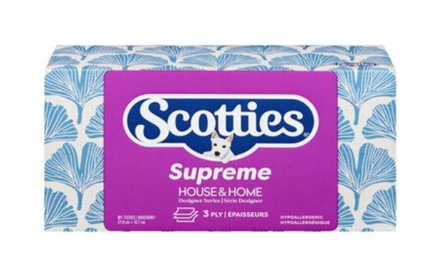Scotties, 3-Ply Facial Tissues, Supreme (1 box)