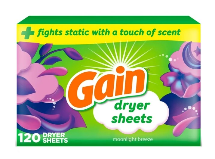 Gain Dryer Sheets, Moonlight Breeze Scent (120ct)