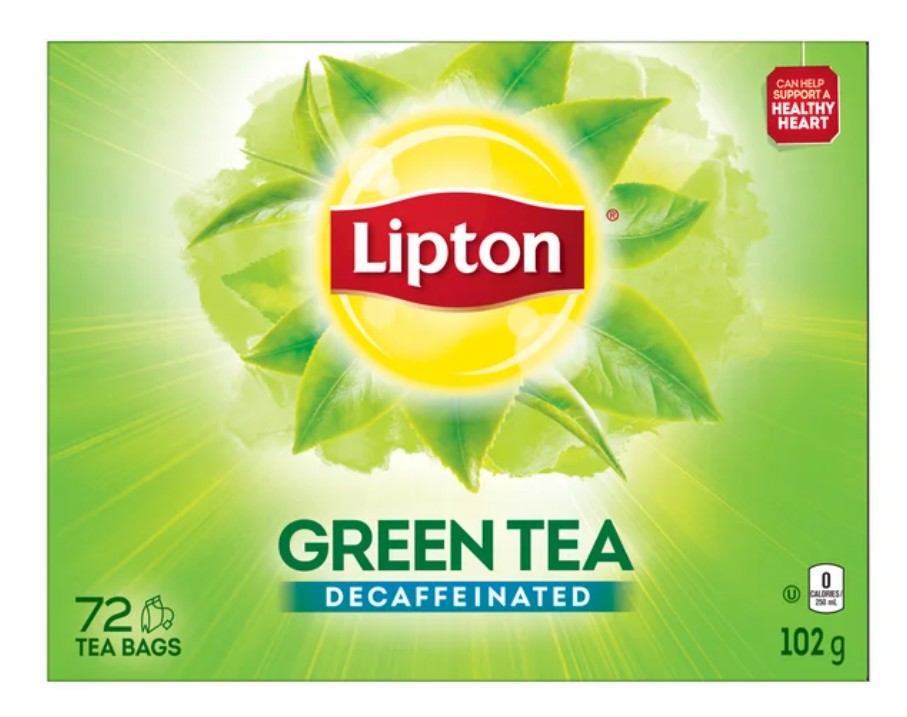 Lipton Green Tea Decaf 72 count