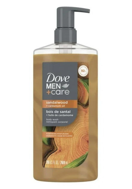 Dove Men+Care Body Wash, Sandalwood + Cardamom Oil, 769mL