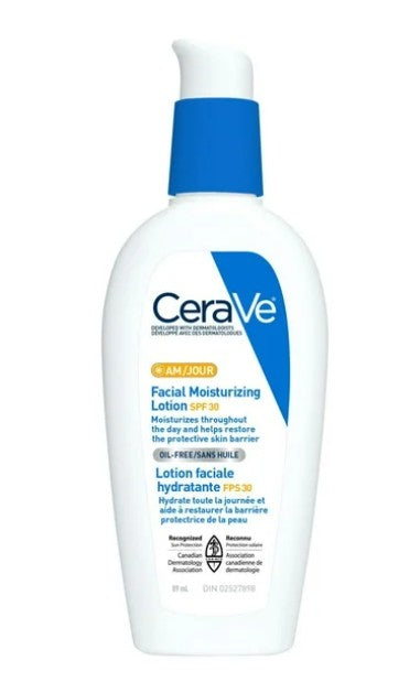 CeraVe Daily Facial Moisturizing Lotion with SPF 30, 89mL