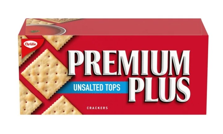 Christie Premium Plus Unsalted Tops Crackers, 450 g