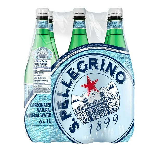 San Pellegrino, Sparkling Water (6 x 1L)