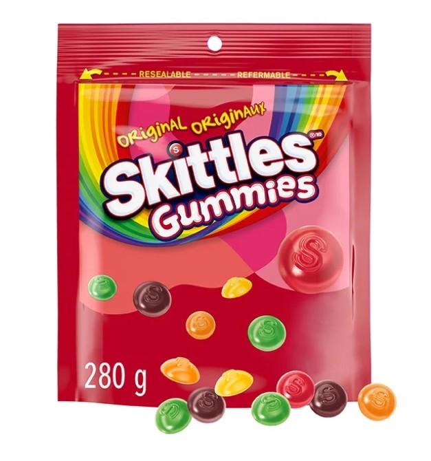 Skittles, Original Gummy Candy, 280g