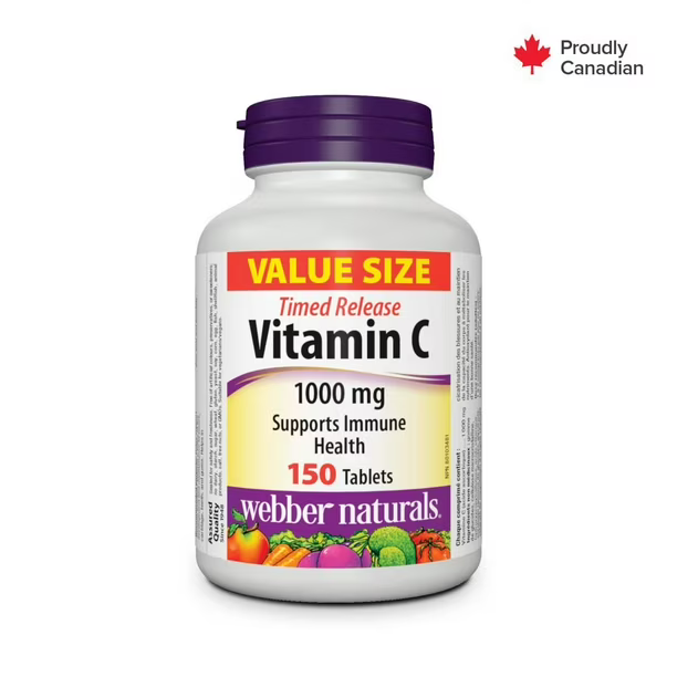 Webber Naturals, Timed Release Vitamin C (1000mg - 150 Tablets)