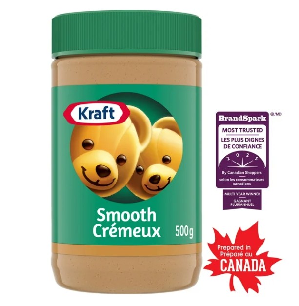 Kraft Smooth Peanut Butter, 500g Jar