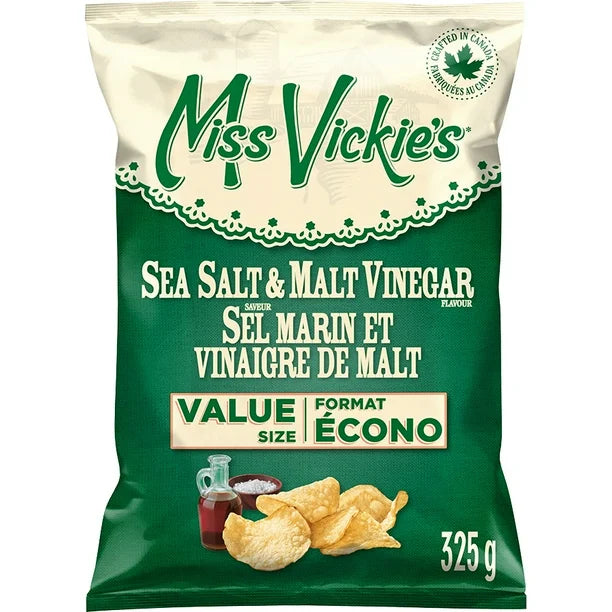 Miss Vickie's, Sea Salt & Malt Vinegar Value Size (325g)