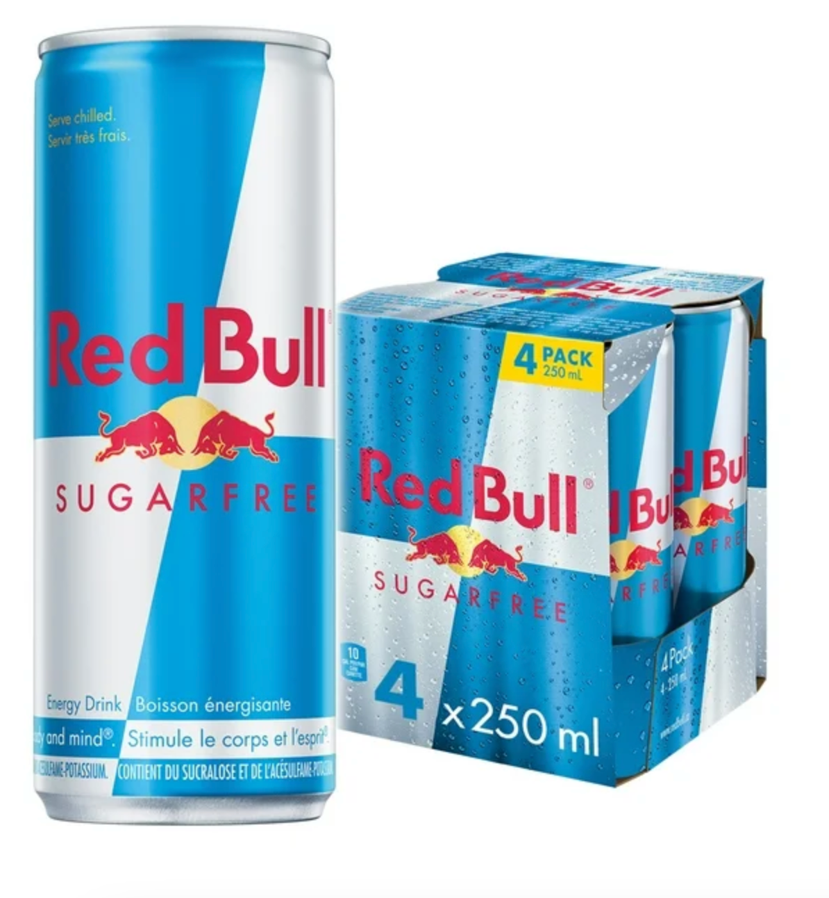 Red Bull, Sugar Free (4 x 250 mL)