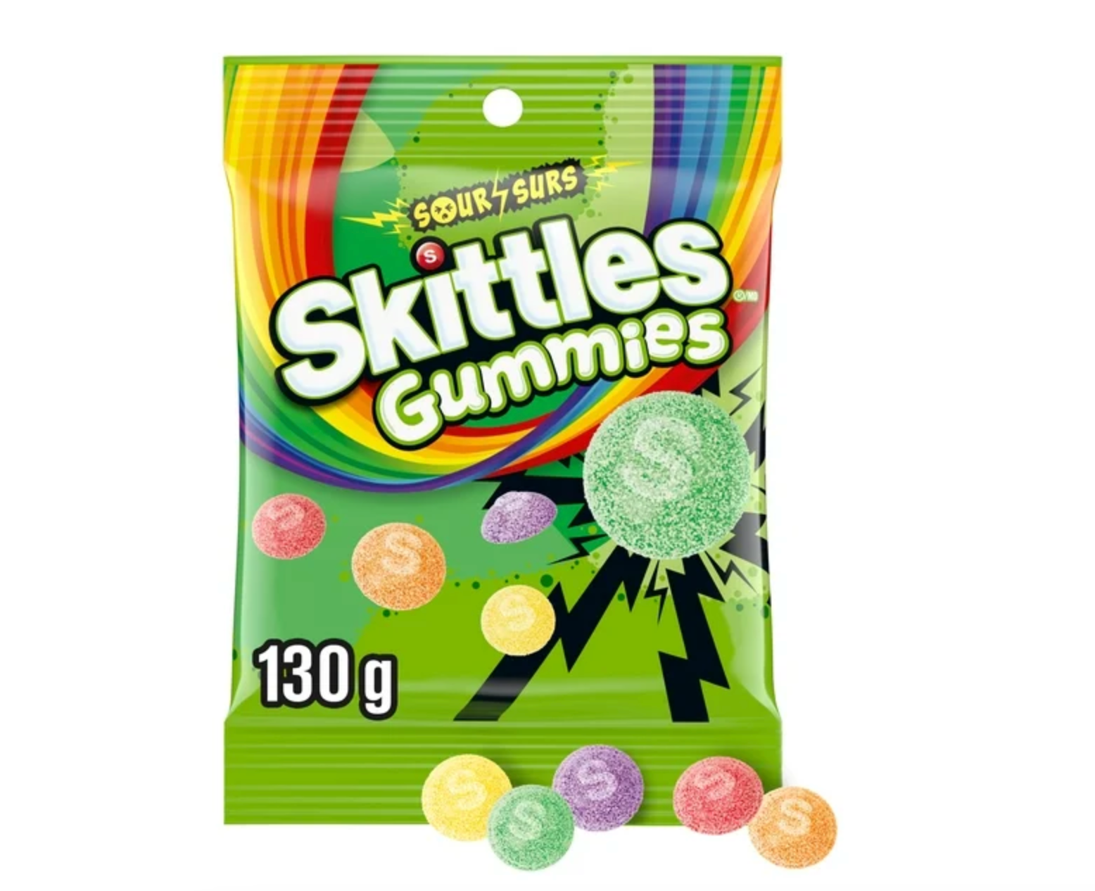 Skittles, Sour Gummies (130g)
