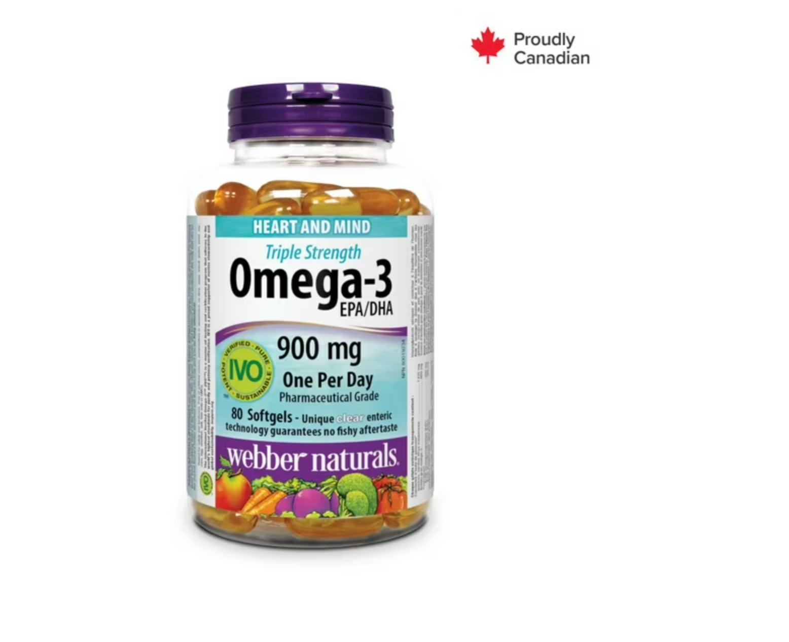 Webber Naturals, Omega-3 Triple Strength (900mg - 80 Softgels)