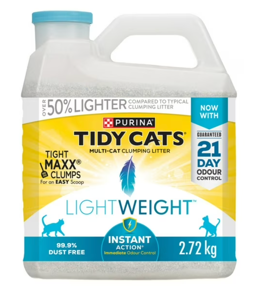 Tidy Cats, LightWeight Instant Action Multi-Cat Clumping Cat Litter (2.72kg)