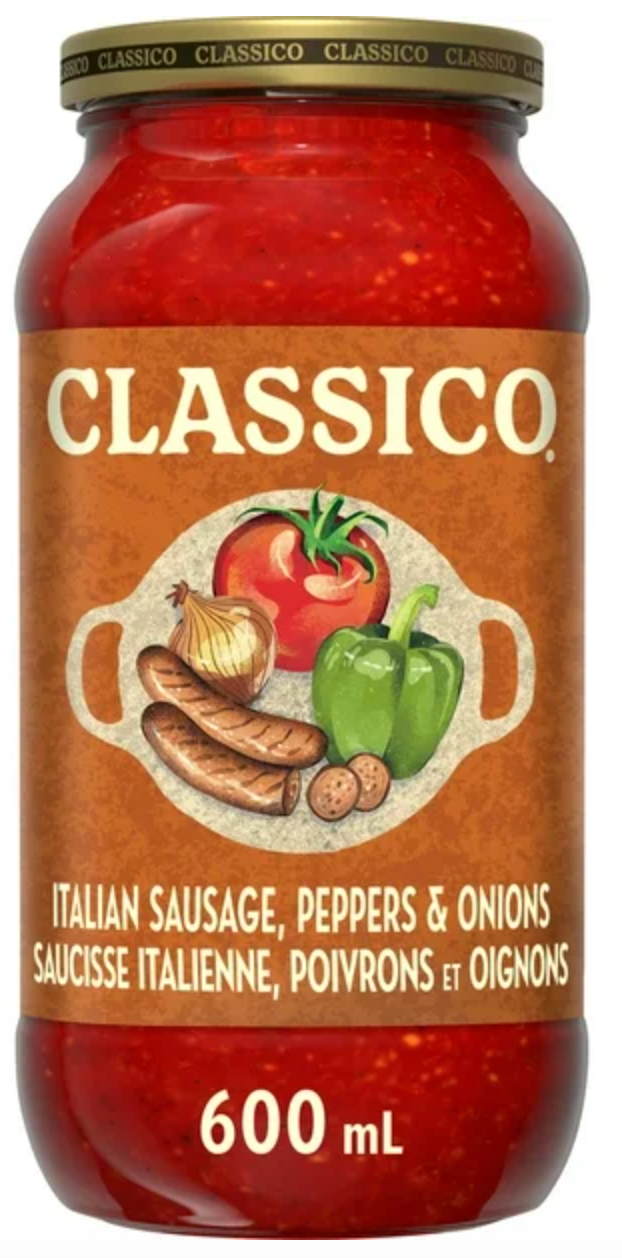 Classico, Tomato Italian Sausage Pepper Onion (600mL)