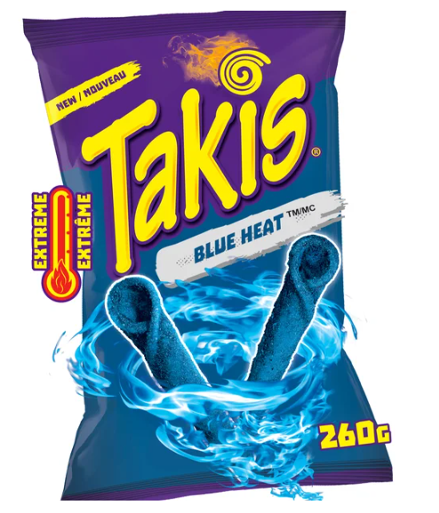 Takis®, Blue Heat™ Rolled Tortilla Chips, 260 G