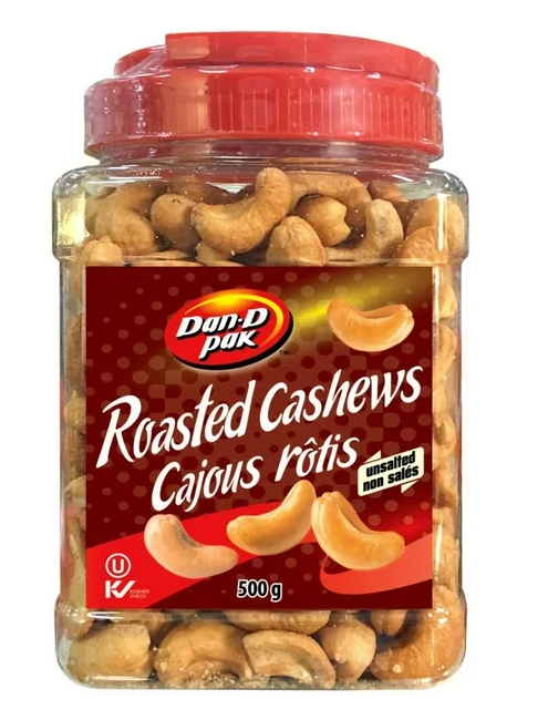 Dan D Pak, Unsalted Cashew (500g)