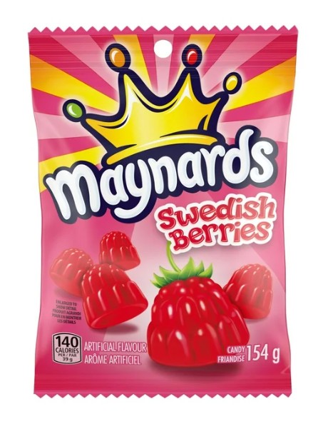 Maynards Swedish Berries Gummy Candy, 154g