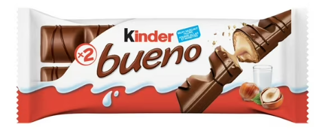 KINDER BUENO Milk Chocolate and Hazelnut (43g)