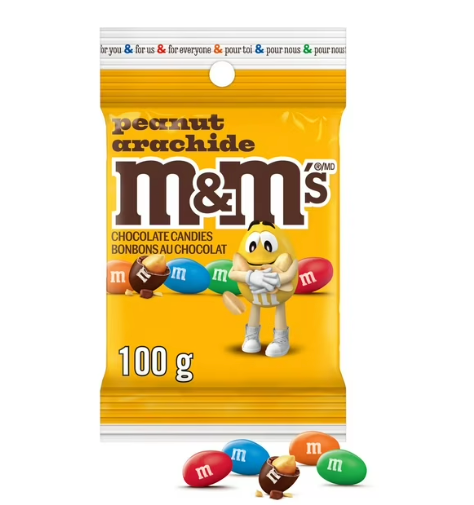 M&M'S, Peanut Milk Chocolate (100g)