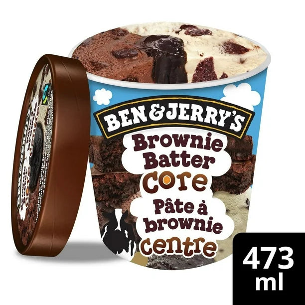 Ben & Jerry's Ice Cream, Brownie Batter Core (473mL)