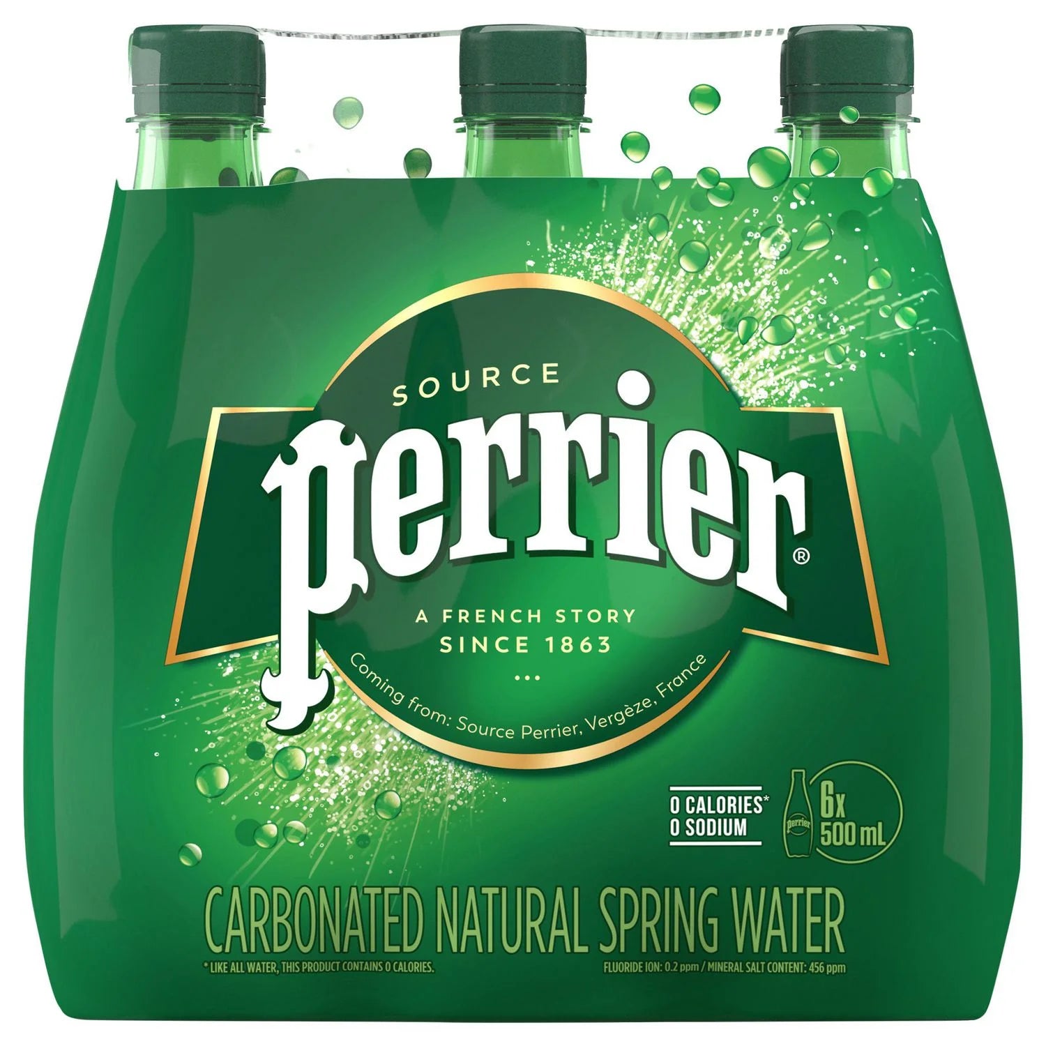 Perrier, Sparkling Water (6 x 500mL)