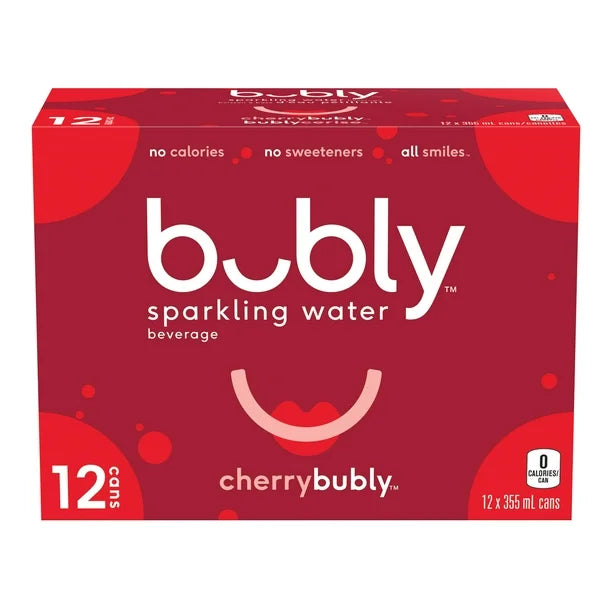 Bubly, Cherry (12 x 355mL)