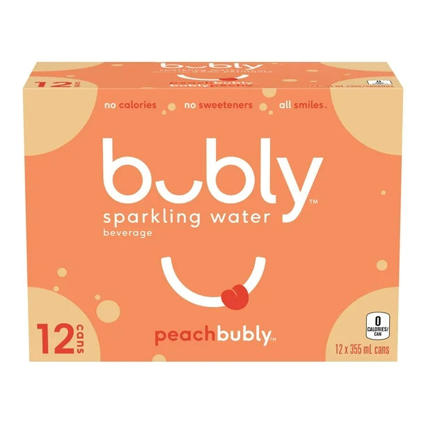 Bubly, Peach (12 x 355mL)