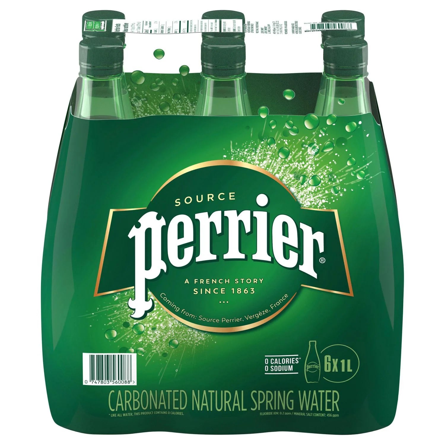 Perrier, Sparkling Water (6 x 1L)