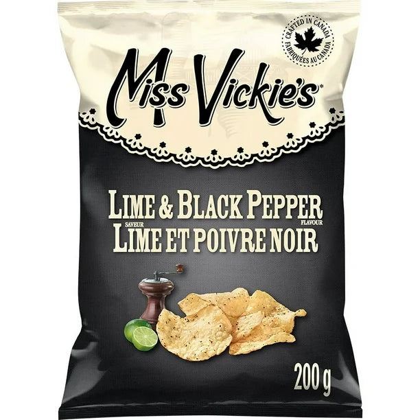 Miss Vickie's, Lime & Black Pepper (200g)