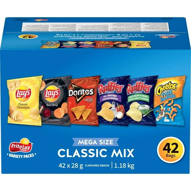 Fritolay, Classic Mix Mega Size (42ct)