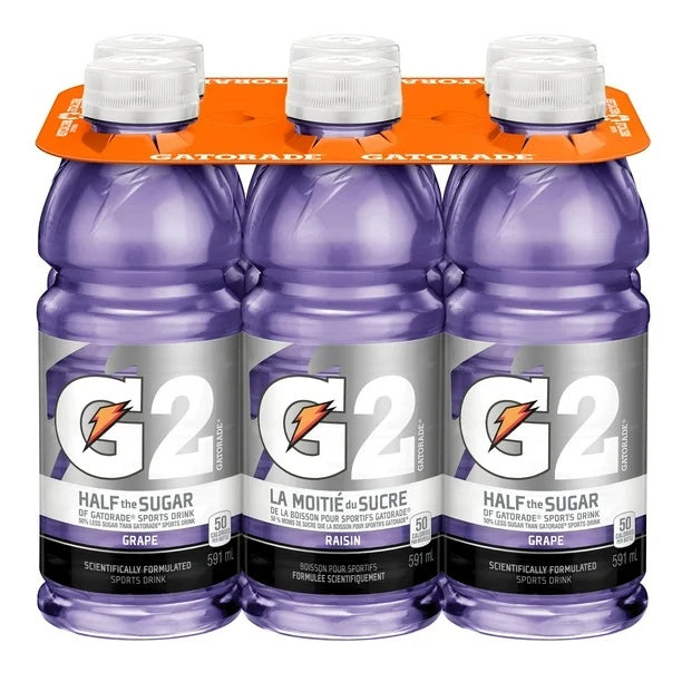 Gatorade G2, Grape (6 x 591 mL)