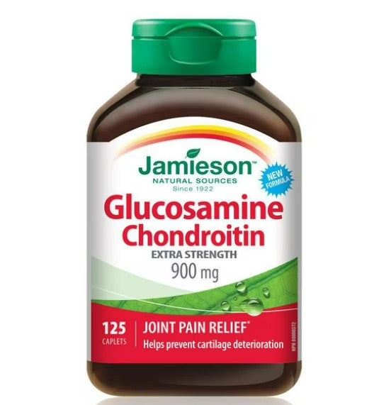 Jamieson Extra Strength Glucosamine Chondroitin 900 mg, 125 caplets