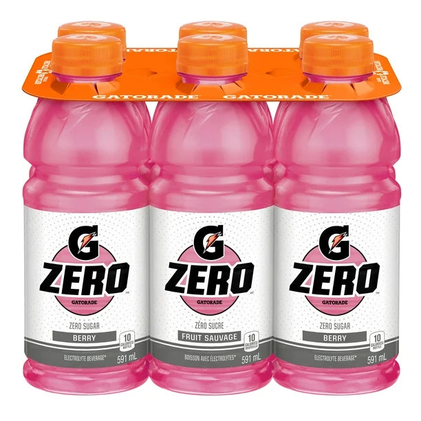 Gatorade Zero, Berry (6 x 591 mL)