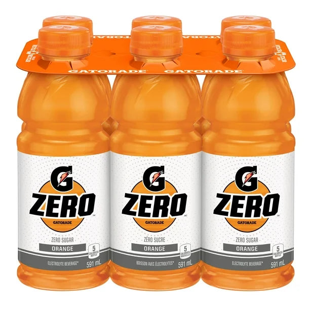 Gatorade Zero, Orange (6 x 591 mL)