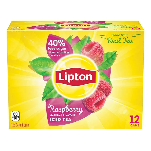 Lipton Iced Tea,Raspberry (12 x 340mL)