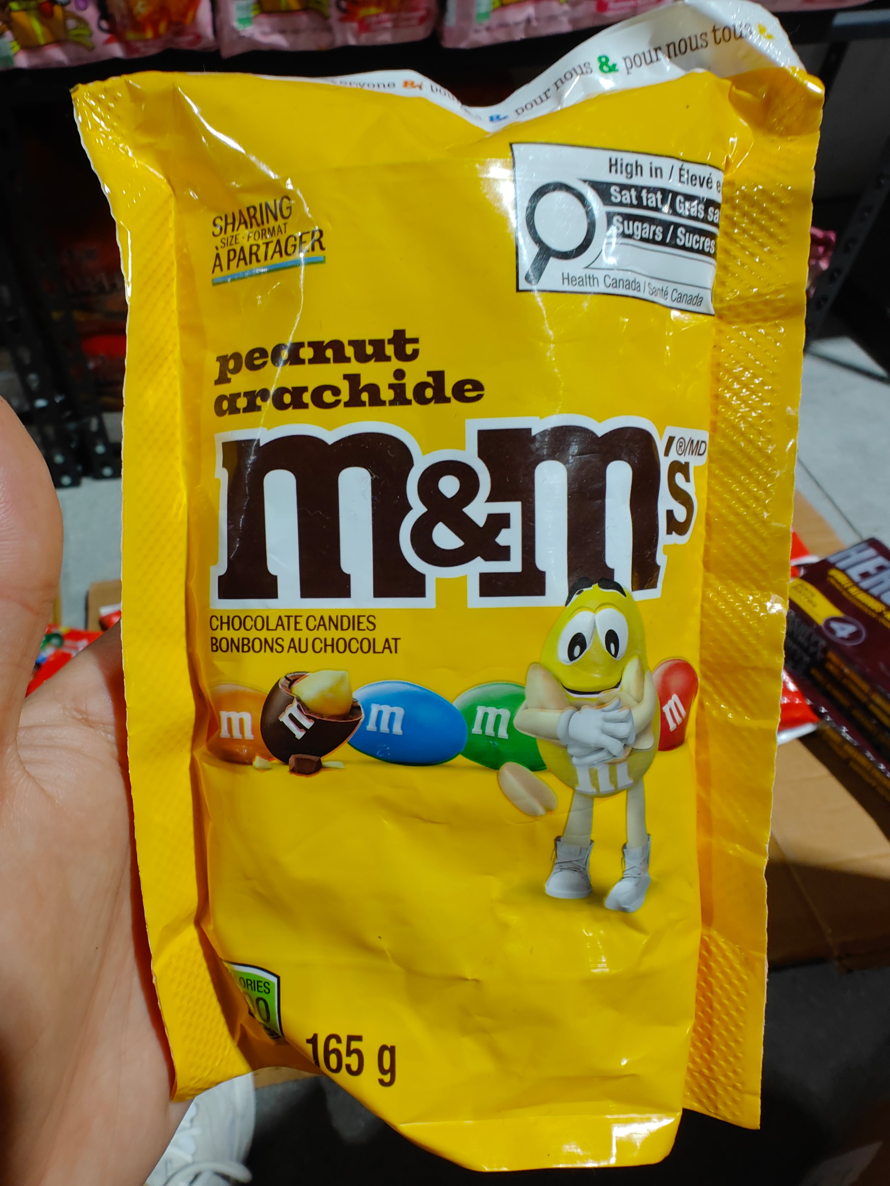 M & m peanut