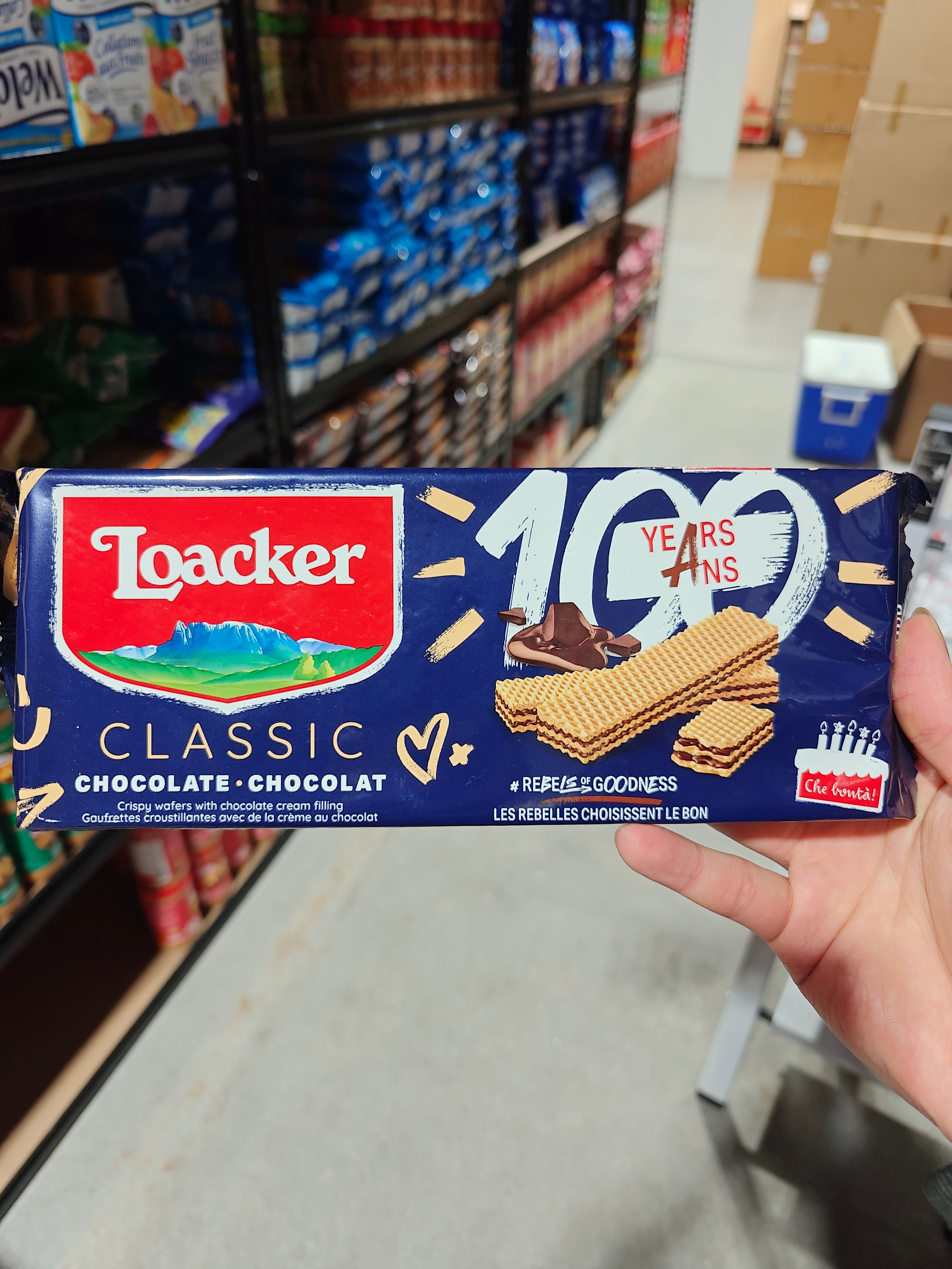 Loacker chocolate cream wafers